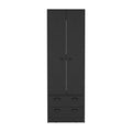 Armoire Hobbs, Bedroom, Black Black Particle Board Particle Board
