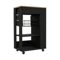 Kitchen Cart Sonex, Kitchen, Black Light Oak Light Oak Particle Board Particle Board