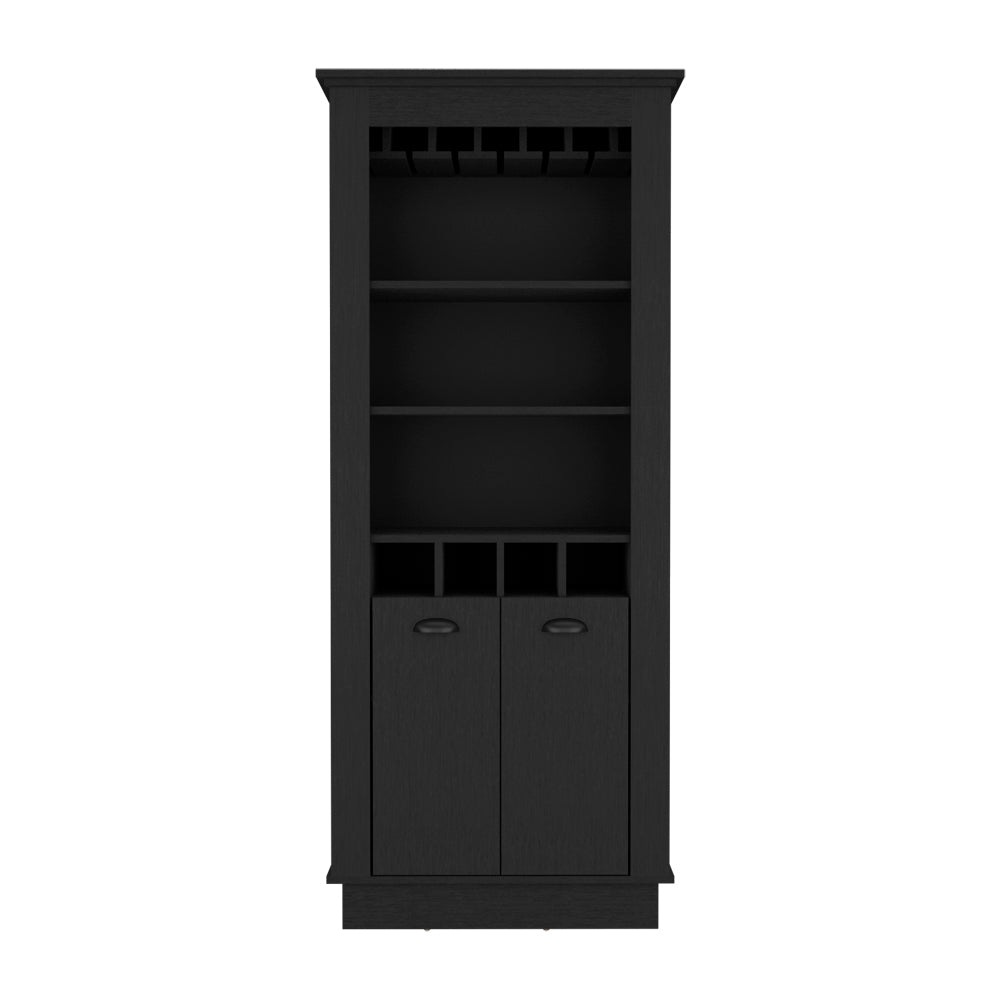 Bar Cabinet Provo, Living Room, Black Black Particle Board Particle Board