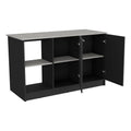 Kitchen Island Padua, Kitchen, Black Onyx Multicolor Particle Board Particle Board