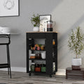 Kitchen Cart Sonex, Kitchen, Black Light Oak Light Oak Particle Board Particle Board