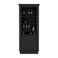 Bar Cabinet Provo, Living Room, Black Black Particle Board Particle Board