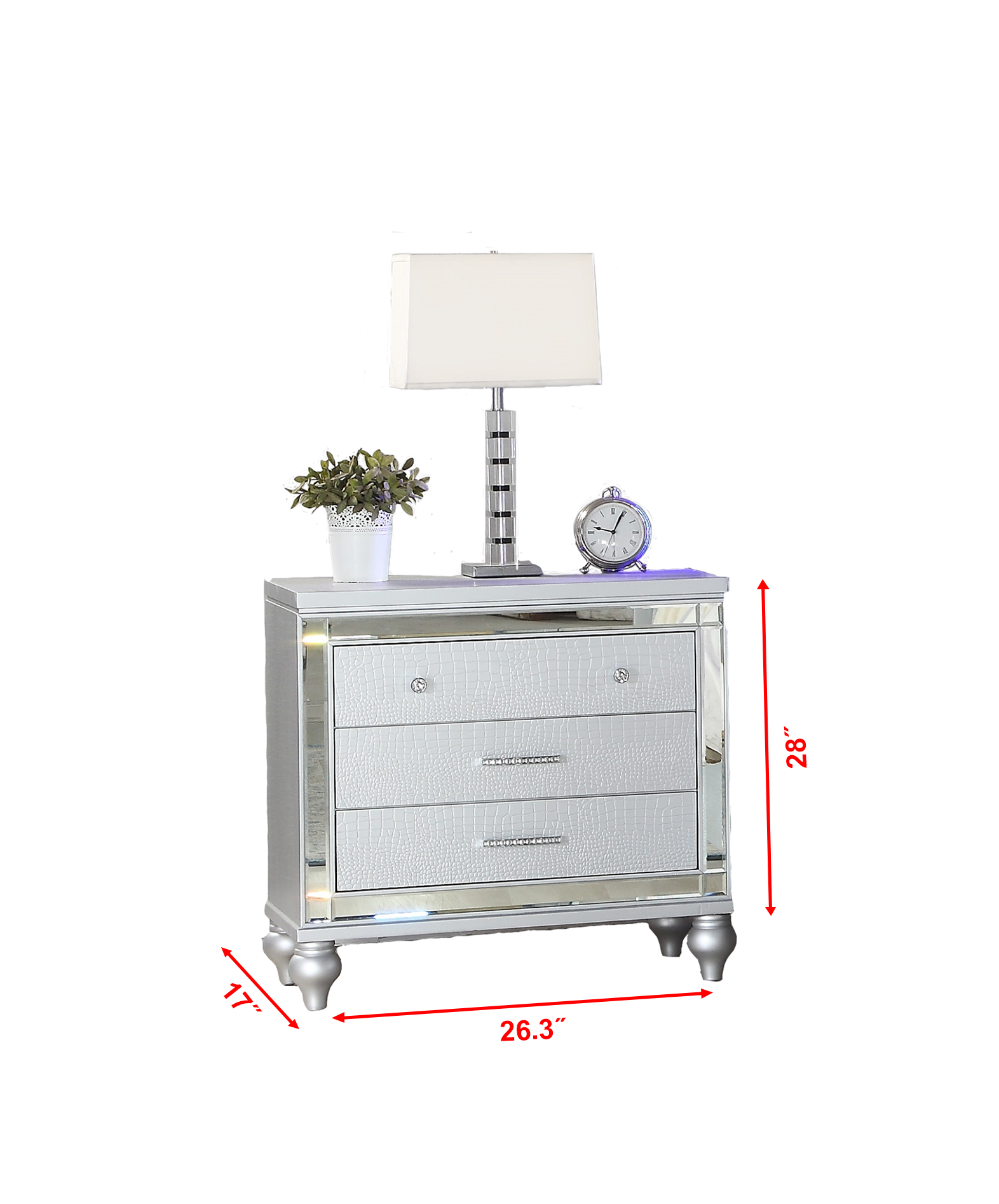 Lizelle Modern Style Upholstery Queen 4 Piece Includes: Queen Size Bed, Nightstanddresser, And Mirror Fireplace Bedroom Set Made With Wood In Blue Box Spring Required Queen Blue Wood 4 Piece Set Bedroom Bed Included,Dresser Included,Mirror