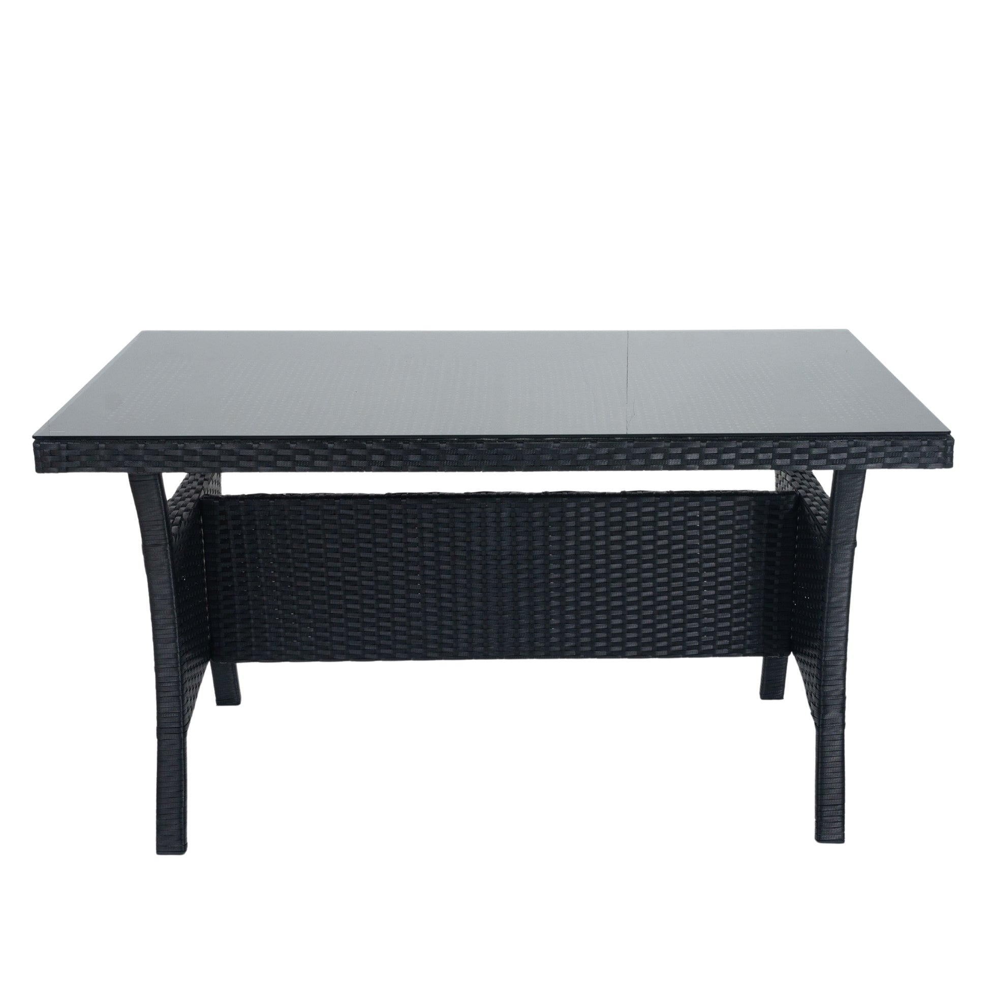 5 Piece Patio Wicker Outdoor Sectional Set 9 Seater Conversation Set With 3 Storage Under Seat Black Wicker Dark Grey Cushion Yes Complete Patio Set Black Rust Resistant Frame Mildew Resistant Cushion Garden & Outdoor Modern Complete Patio Sets Fiber