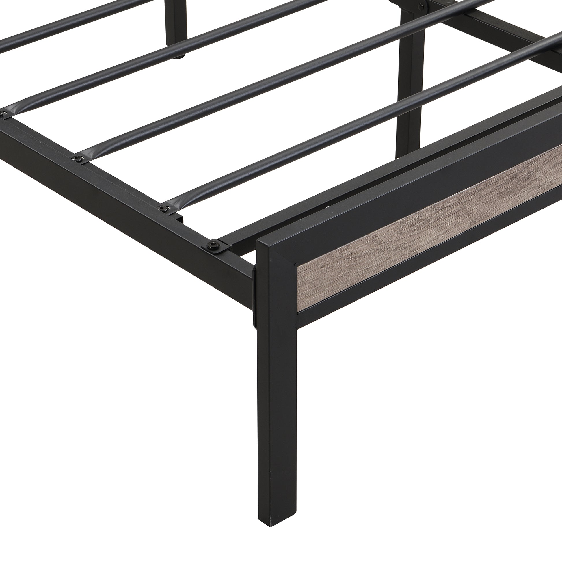 Queen Size Metal Platform Bed Frame With Upholstery Storage Function Headboardand Usb Liner And Footboardno Box Spring Needed, Large Under Bed Storage, Easy Assemble Beige Black Grey Mdf Metal