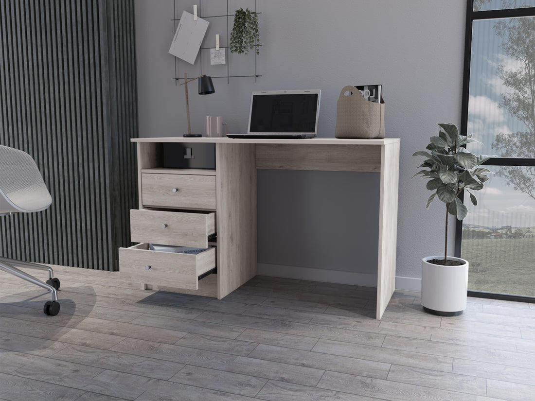 Computer Desk Fremont, Office, Light Gray Light Gray Particle Board Particle Board