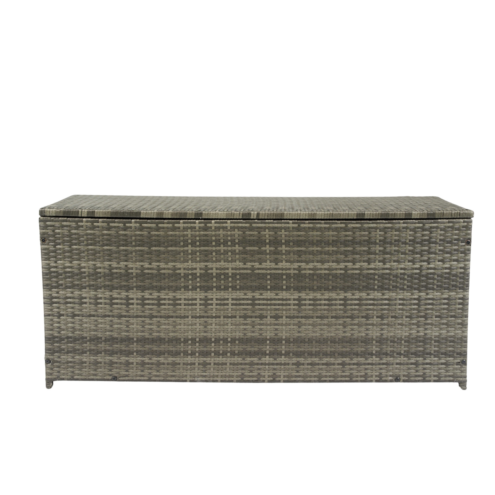 Outdoor Storage Box, 113 Gallon Wicker Patio Deck Boxes With Lid, Outdoor Cushion Storage For Kids Toys, Pillows, Towel Grey Wicker No Grey Rust Resistant Frame Mildew Resistant Cushion Garden & Outdoor Rattan Waterproof Fabric Metal