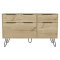Double Dresser Skyoner, Bedroom, Light Oak Light Oak Particle Board Particle Board