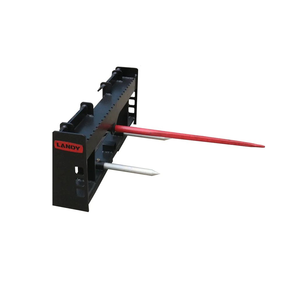 42" Pallet Forks Hay Spear Trailer Hitch For Skid Steer Attachments Black Steel