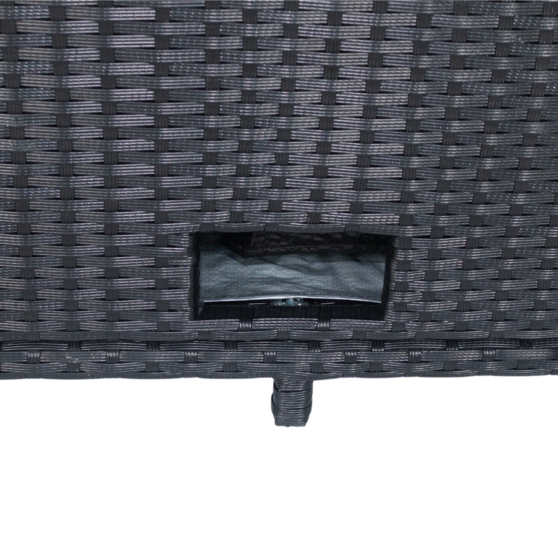 5 Piece Patio Wicker Outdoor Sectional Set 9 Seater Conversation Set With 3 Storage Under Seat Black Wicker Dark Grey Cushion Yes Complete Patio Set Black Rust Resistant Frame Mildew Resistant Cushion Garden & Outdoor Modern Complete Patio Sets Fiber
