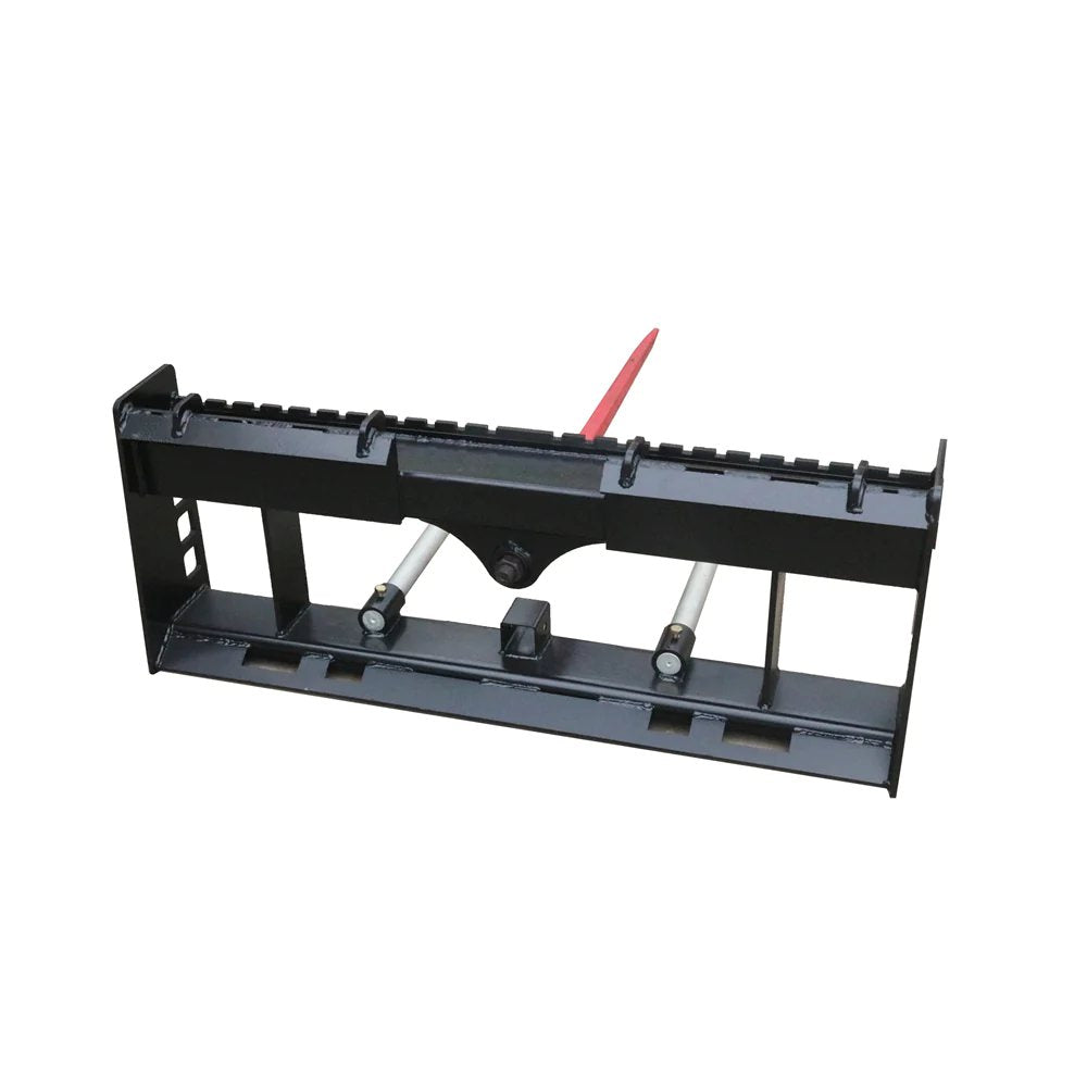 42" Pallet Forks Hay Spear Trailer Hitch For Skid Steer Attachments Black Steel