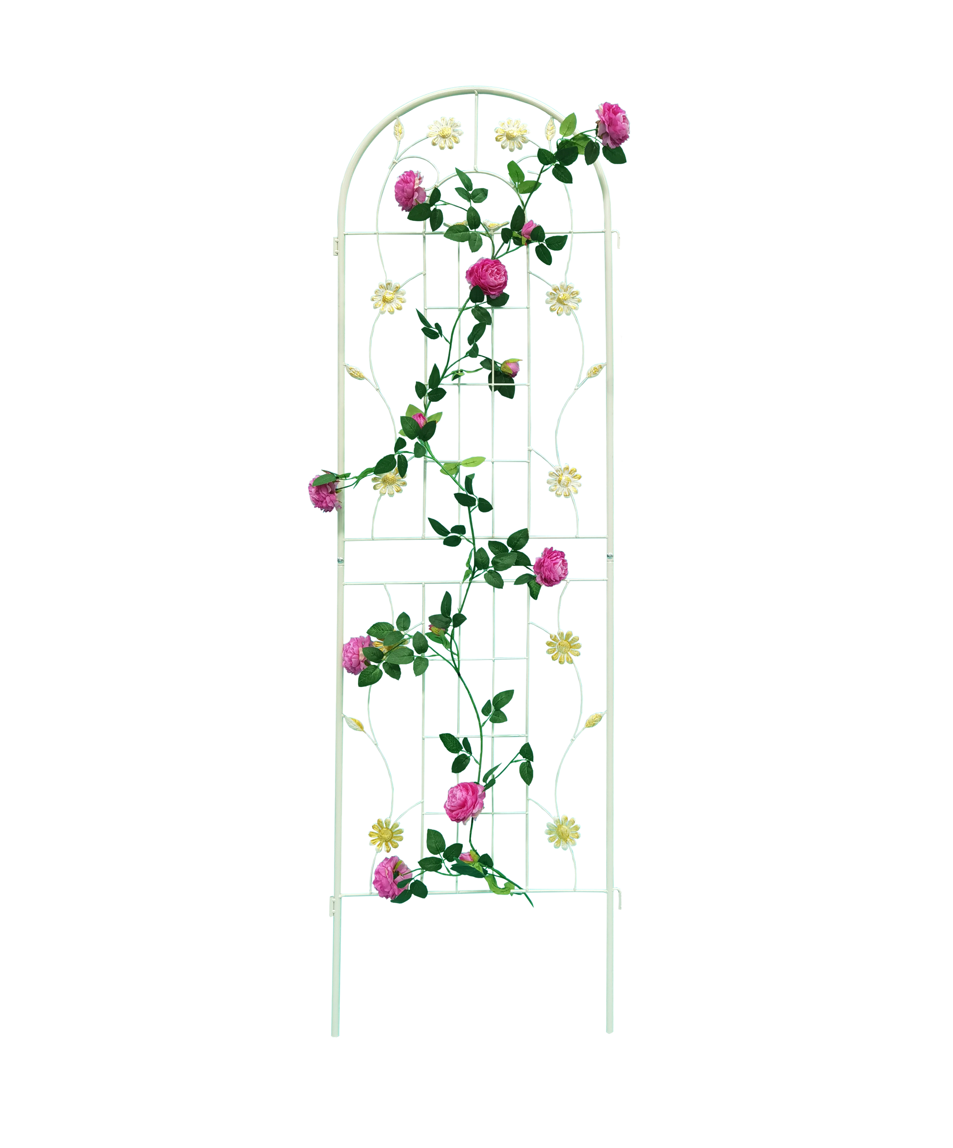 4 Pack Metal Garden Trellis 71" X 19.7" Rustproof Trellis For Climbing Plants Outdoor Flower Support Cream White Cream White Garden & Outdoor Iron