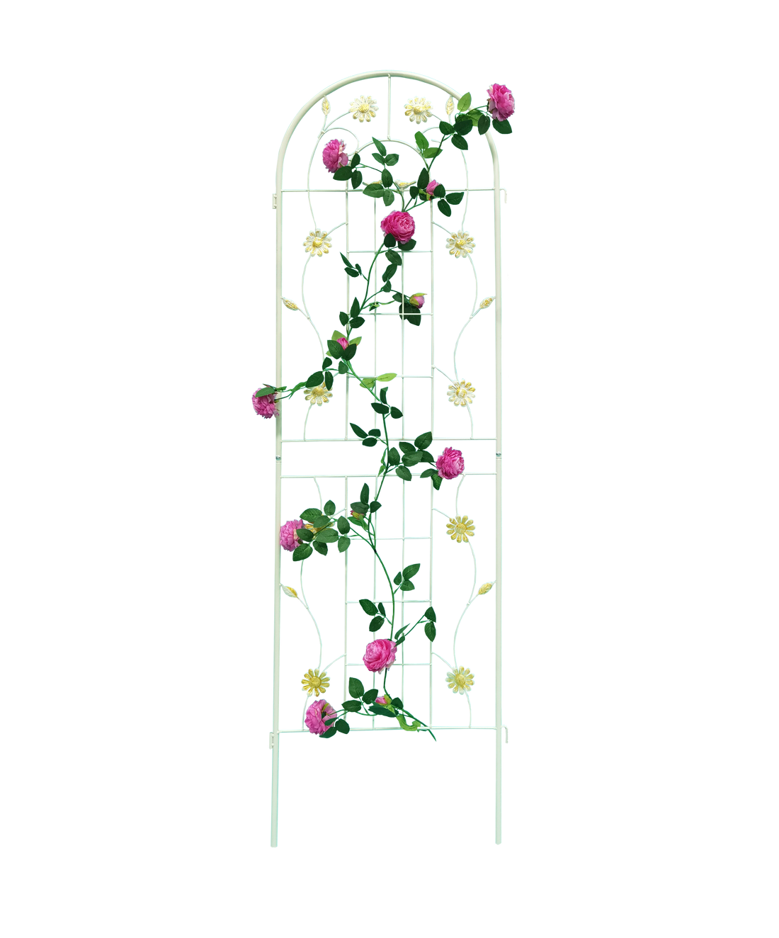 2 Pack Metal Garden Trellis 71" X 19.7" Rustproof Trellis For Climbing Plants Outdoor Flower Support Cream White Cream White Garden & Outdoor Iron