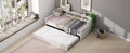 Twin Size Wooden Day Bed With Trundle For Guest Room, Small Bedroom, Study Room, White Box Spring Not Required Twin White Wood White Pine Daybeds Solid Wood Mdf