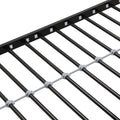 Twin Over Full Metal Bunk Bed With Trundle 2 Side Ladder And Full Length Guardrail, No Box Spring Needed, Large Under Bed Storage, Easy Assembleblack & Brown Black Brown Mdf Metal