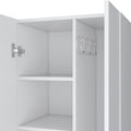 Broom Cabinet Lucin, Garage, White White Particle Board Particle Board