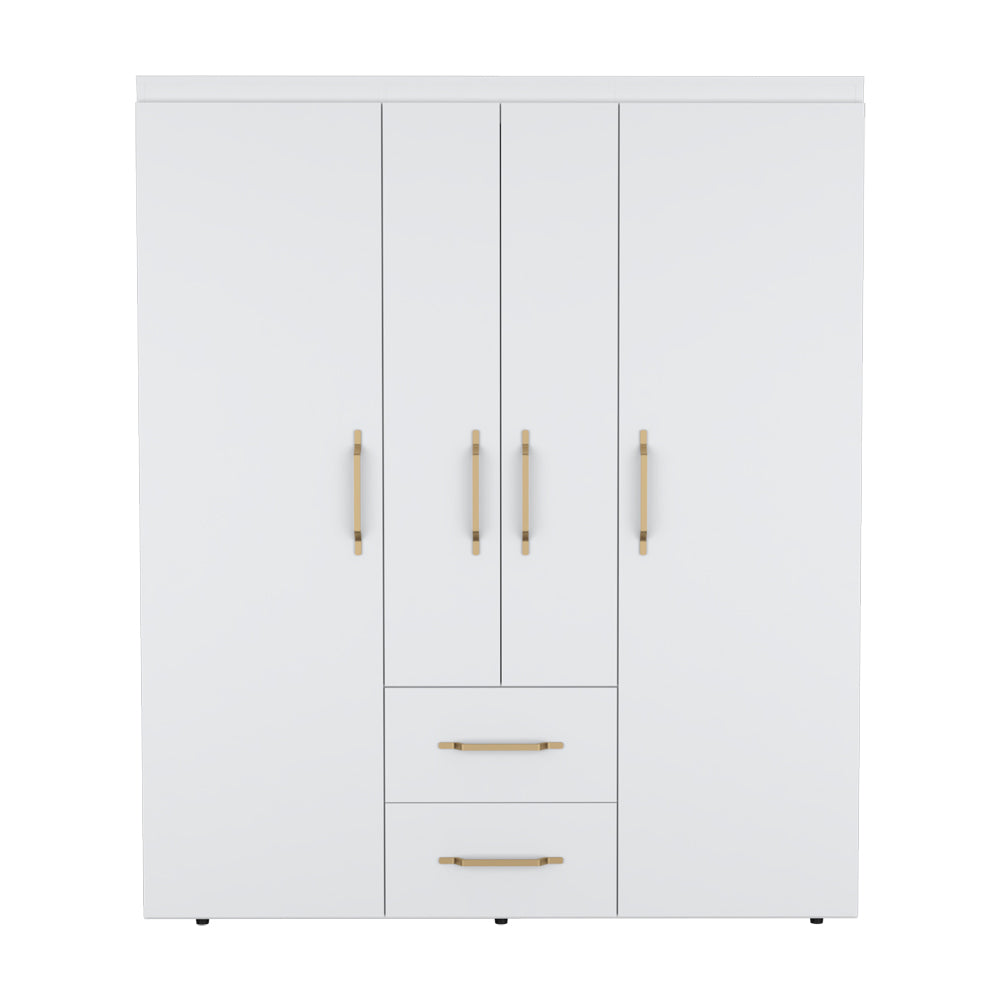 Armoire Elma, Bedroom, White White Particle Board Particle Board