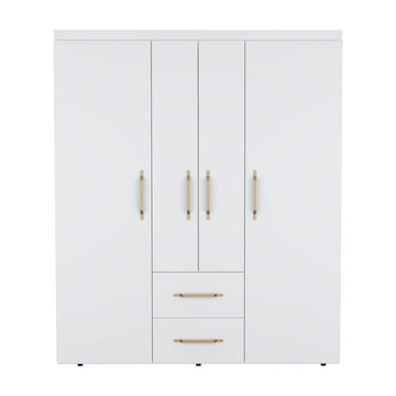 Armoire Elma, Bedroom, White White Particle Board Particle Board