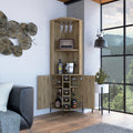 Corner Bar Cabinet Shopron, Living Room, Aged Oak Beige Particle Board Particle Board