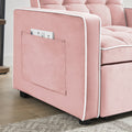 Three In One Sofa Bed Chair Folding Sofa Bed Adjustable Back Into A Sofa Recliner Single Bed Adult Modern Chair Bed Berth Pink White Wood Primary Living Space Medium Duty Eucalyptus 1 Seat Pink Velvet Medium Soft Tufted Back Modern Pillow Top Arms Solid