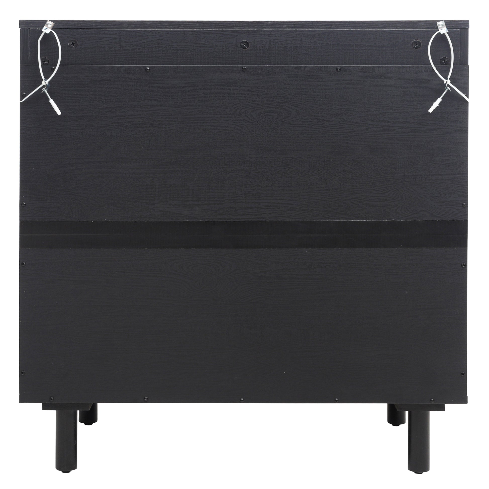 2 Door Cabinet, Suitable For Bedroom, Living Room, Study Black Mdf