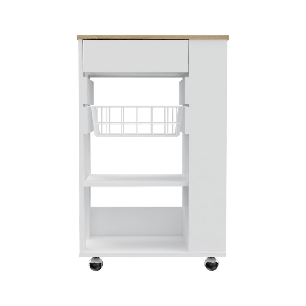 Kitchen Cart Sonex, Kitchen, White Light Oak White Light Oak Particle Board Particle Board