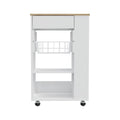 Kitchen Cart Sonex, Kitchen, White Light Oak White Light Oak Particle Board Particle Board