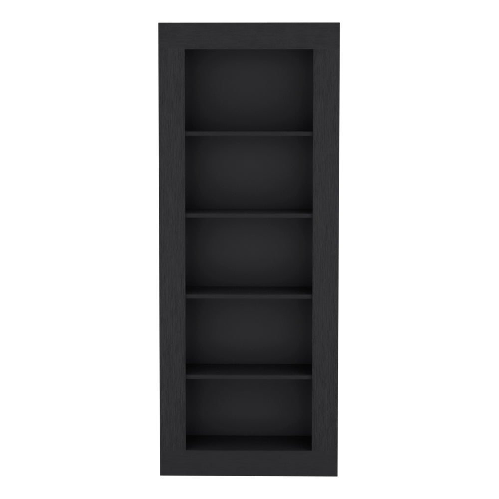 Bookcase Wray, Office, Black Black Particle Board Particle Board