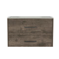 Wall Mounted Bathroom Vanity Alma, Bathroom, Dark Brown White Dark Brown Particle Board Particle Board