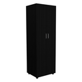 Slim Armoire Barkley, Bedroom, Black Black Particle Board Particle Board