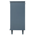 3 Door 3 Drawer Cabinet, American Furniture, Suitable For Bedroom, Living Room, Study Blue Particle Board