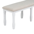 6 Piece Classic Dining Table Set, Rectangular Extendable Dining Table With Two 12