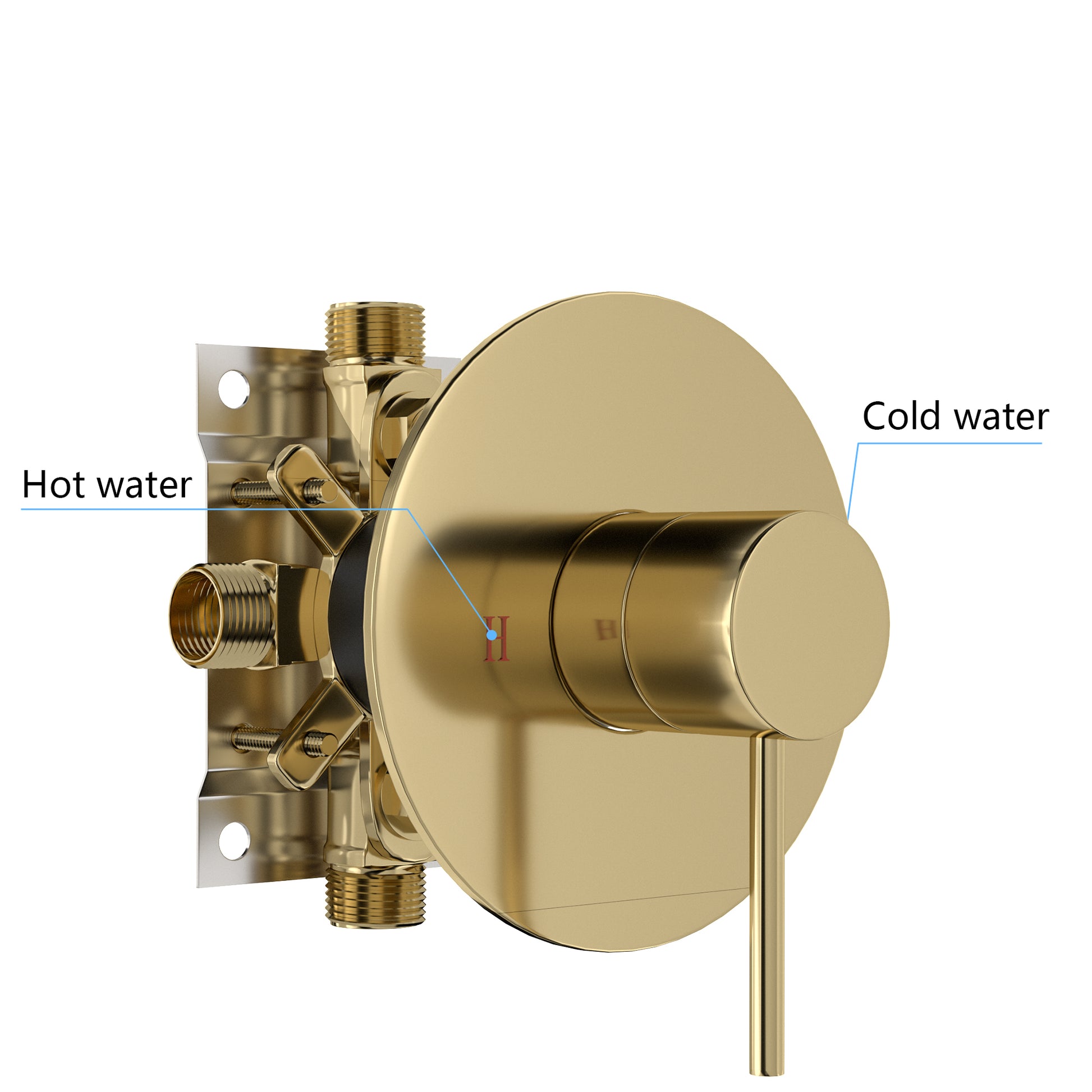 Shower Faucet Set,Shower System With 10 Inch Rainfall Shower Head And Shower Valve, Gold Gold Stainless Steel