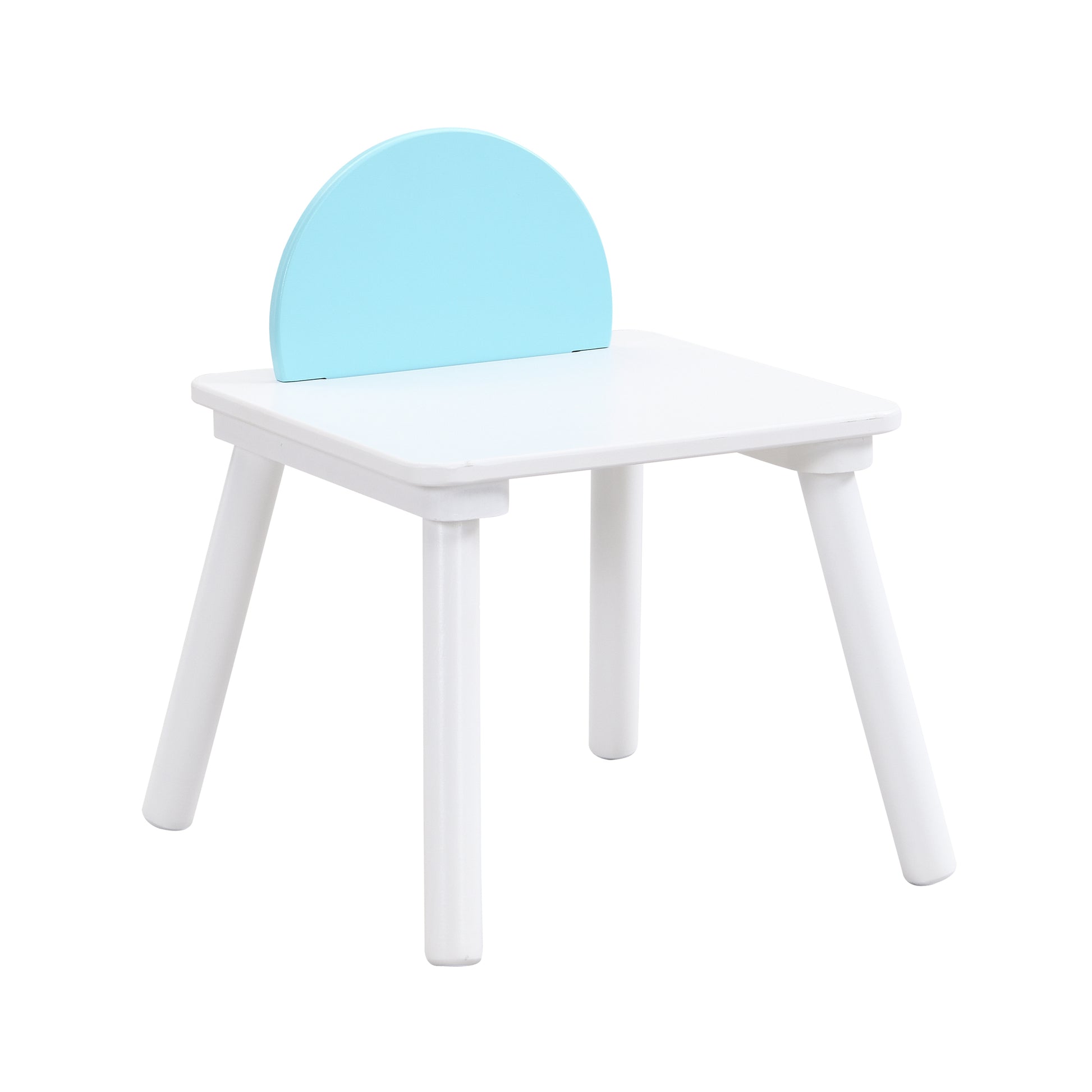 Children'S Panel Table With 4 Chairs White Mdf