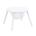 Children'S Panel Table With 4 Chairs White Mdf