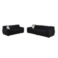 Sofa And Seater ,Human Body Structure For Usa People, Marshmallow Sofa,Boucle Sofa ,Black Boucle Black Light Brown Wood Primary Living Space Medium Soft Split Back Eucalyptus Rolled Arms Boucle 5 Seat