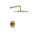 Shower Faucet Set,Shower System With 10 Inch Rainfall Shower Head And Shower Valve, Gold Gold Stainless Steel