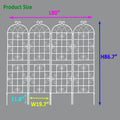 4 Pack Metal Garden Trellis 86.7