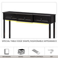 Console Table Sofa Table With Drawers For Entryway With Projecting Drawers And Long Shelf Espresso, Old Sku: Wf189574Aab Espresso Solid Wood Mdf