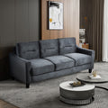 Couch Comfortable Sectional Couches And Sofas For Living Room Bedroom Office Small Space Black Wood Primary Living Space Soft Rubberwood Velvet 3 Seat