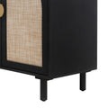 4 Door Cabinet, Suitable For Bedroom, Living Room, Study Black Mdf