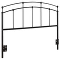 Black Metal Full Queen Headboard Black Bedroom Transitional Metal