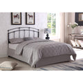 Black Metal Full Queen Headboard Black Bedroom Transitional Metal