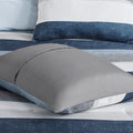 Comforter Set With Bed Sheets Blue Grey Polyester