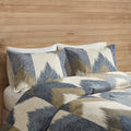 3 Piece Comforter Mini Set Navy Polyester