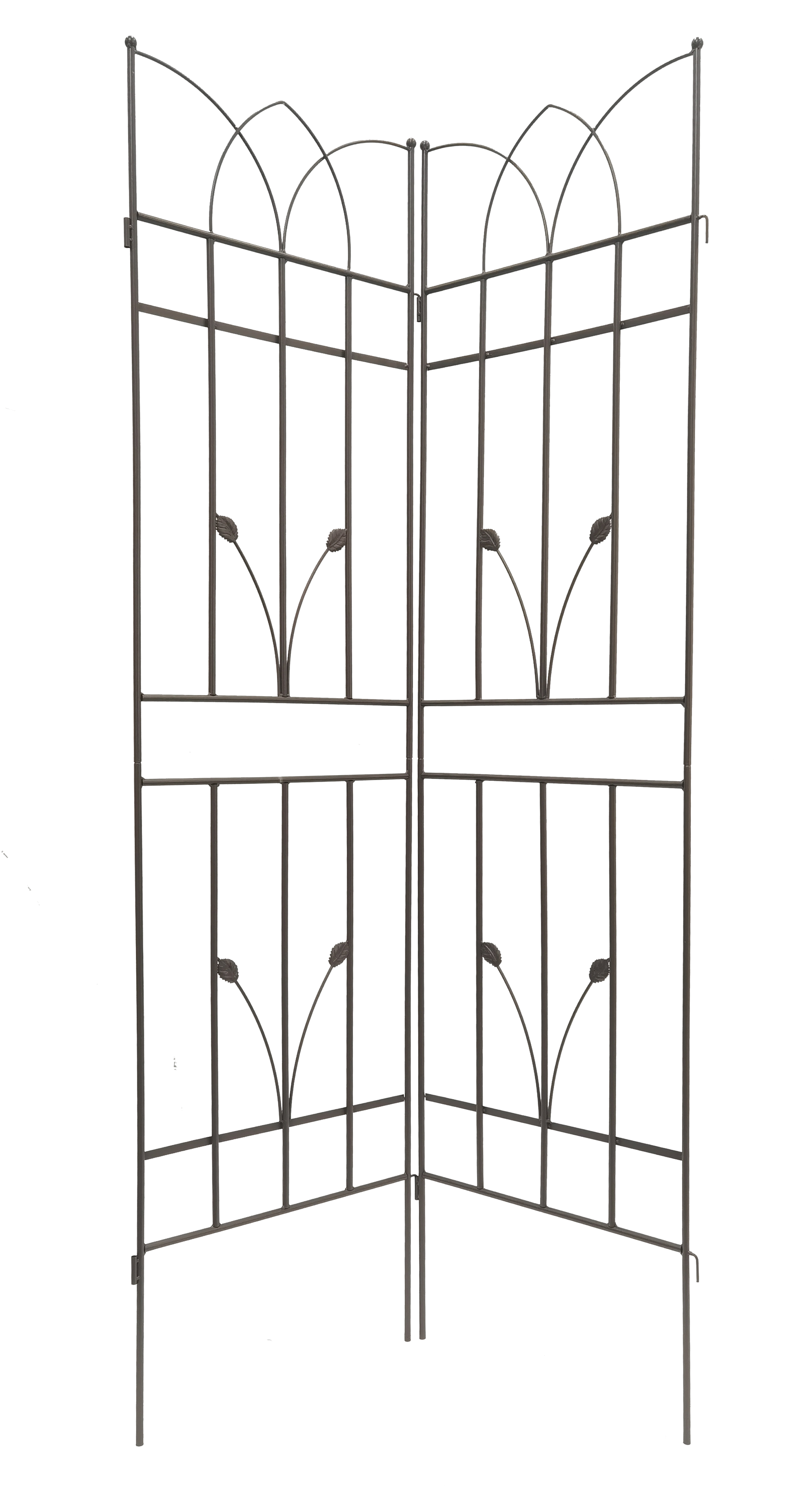 2 Pack Metal Garden Trellis 71" X 17.7" Rustproof Trellis For Climbing Plants Outdoor Flower Support Brown Brown Iron