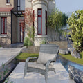 Patio Chair With Cushions Grey Cushion Grey Pe Rattan Iron Waterproof Fabric