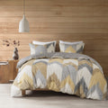 3 Piece Comforter Mini Set Yellow Polyester