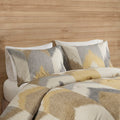 3 Piece Comforter Mini Set Yellow Polyester