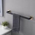 4 Piece Bathroom Hardware Set Gold Matte Black Stainless Steel